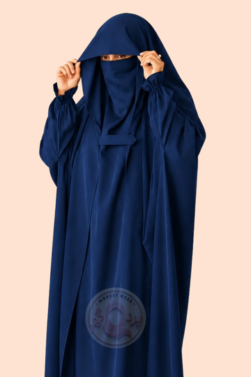 Saudi Jilbab - Navy Blue
