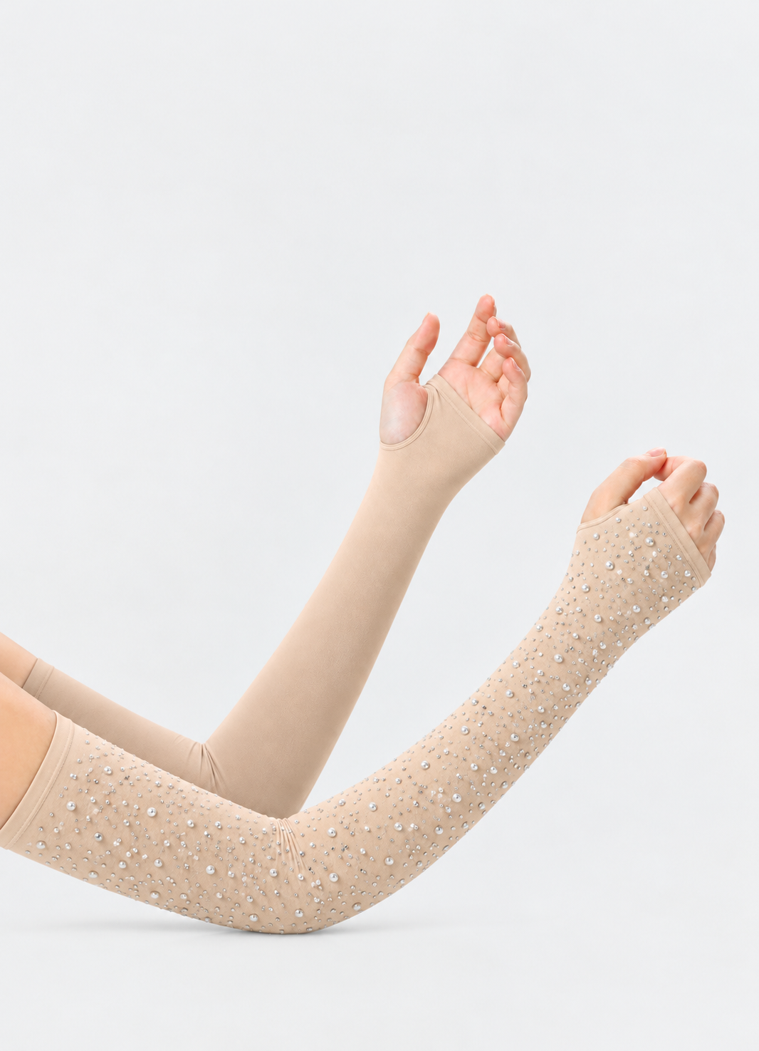 Fancy Stone Arm Sleeves-Black