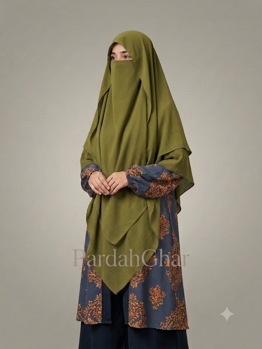 2 Layer Princess Hijab