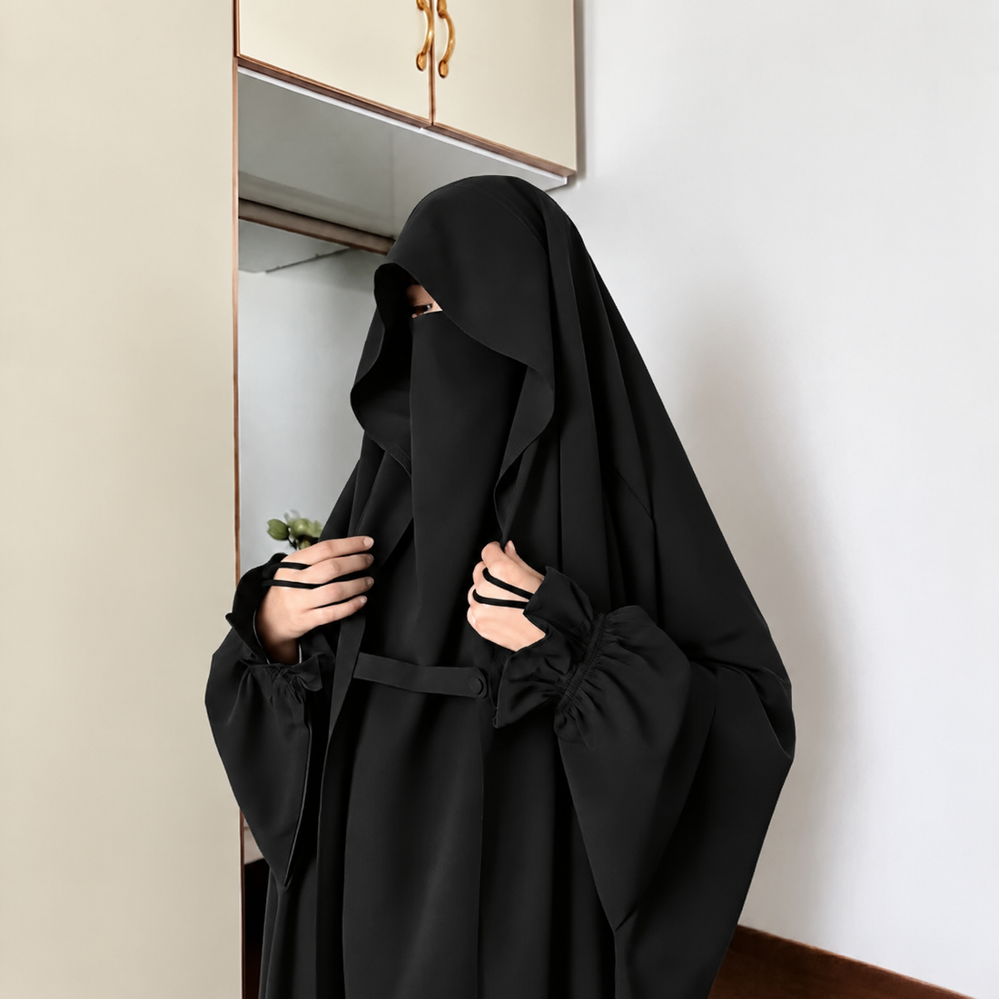 Saudi Jilbab Abaya - Black