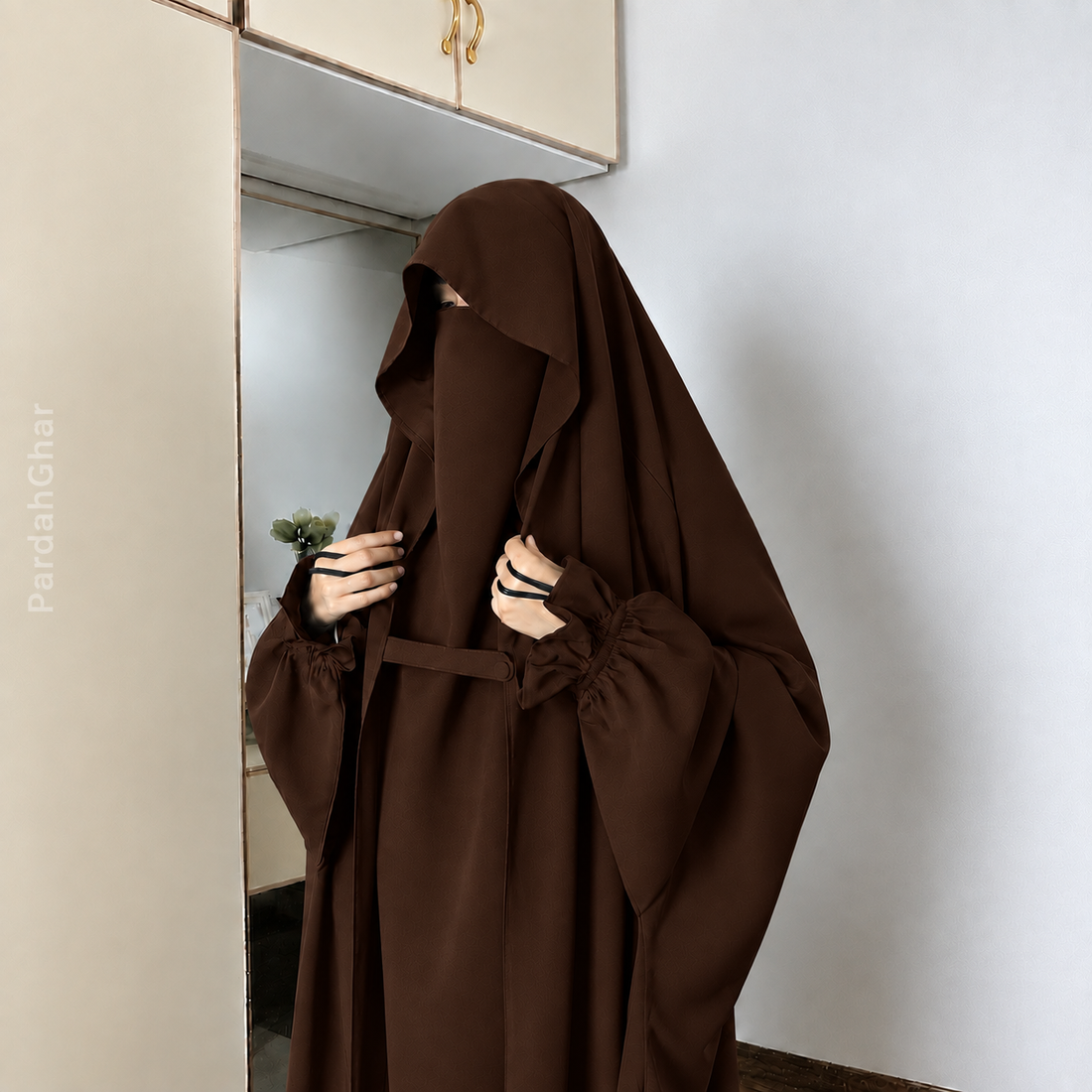 Saudi Jilbab Abaya - Brown