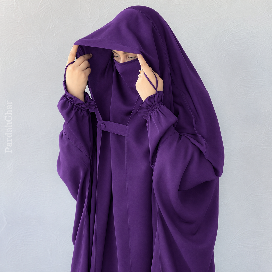 Saudi Jilbab Abaya - Purple